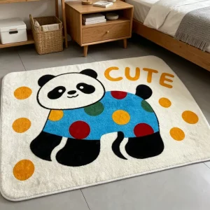 Custom Modern Super Absorbent Non Slip Bathmat Modern Anti Slip Absorbent Polyester Flocking Carpet Mat for Home or Hotel Use