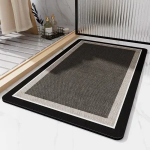 Custom Mould Resistant Anti Non slip Quick Drying Soft Comfy Super Water Absorbent Floor Shower Mats Bath Bathroom Rug Mat