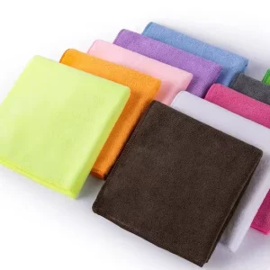 Custom Multicolor Premium 85% Polyester and 15% Polyamide Microfiber Solid Color Plush Quick Dry Towel