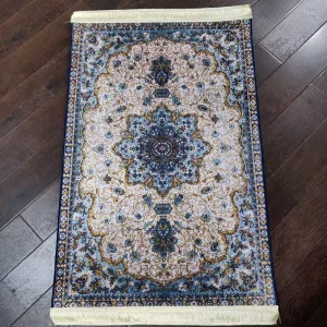 Custom Muslim Prayer Mat Anti Slip Cushioned Polyester Shiny Velvet Daily Prayer Rug 3D Printed Carpet