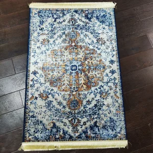 Custom Muslim Prayer Mat Anti Slip Shiny Velvet Washable Square Polyester Daily Prayer Rugs 3D Printed