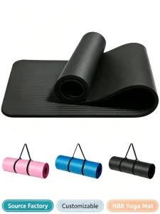 Custom NBR Workout Pilates Mat 13mm Thick Water Resistant & Non Slip for Home Gym