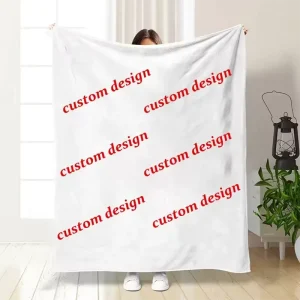 Custom NFL Throw Fleece Blanket Low Price Photo Printed School Logo Cheerleading Fuzzy Blanket