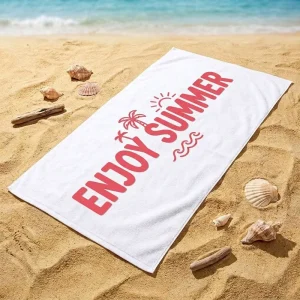 Custom Name Print Quick Dry Microfiber Beach Towel 50x100cm 60x120cm Summer Sand Free Beach Towel with Logo Pattern