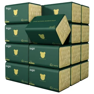 Custom Natural Color Bamboo Pulp Eco Friendly Skin Friendly 5 Ply Facial Tissue Paper Soft High Quality Bulk Supply