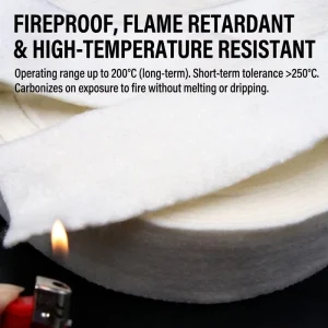 Custom Nomex Aramid Felt Fabric High Temp Resistant Antistatic Flame Proof Felt
