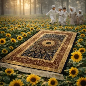 Custom Non-Slip Polyester Home Quick-sale Prayer Mat Islamic Prayer Rug