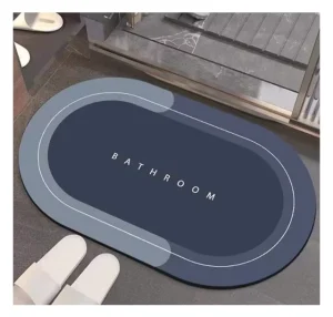 Custom Non Slip Quick Drying Super Soft Floor Mat Water Absorbent Crystal Velvet Shower Mats Bathroom Bath Rug Mat