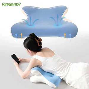 Custom OEKO TEX CertiPUR US Certified Modern Orthopedic Cervical Body Supporting Sleeping Memory Foam Reading Pillow for Bed