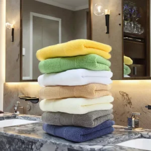 Custom OEM Disposable Embroidered Organic Cotton Terry Bath Towels Set Personalized Hotel Luxury Bath Sheets Sports All Season