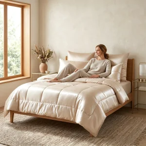 Custom OEM ODM All Season 100% Polyester Quilted Comforter Set Solid Color King Queen Size for Hotel Home