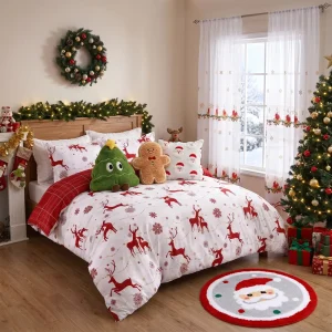Custom OEM ODM Christmas Cushion Covers 3D Tuft Tree Pattern Square Lumbar Holiday Decor Throw Pillow Covers