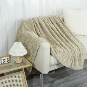 Custom OEM ODM Soft Cozy Lightweight Fluffy Blanket All Seasons for Couch Bed Sofa