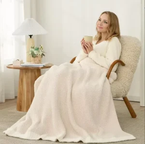 Custom OEM ODM Super Soft Half Pile Fluffy Bed Plush Throw Luxury Fuzzy Cozy Couch Blanket 100% Polyester Eco Friendly All