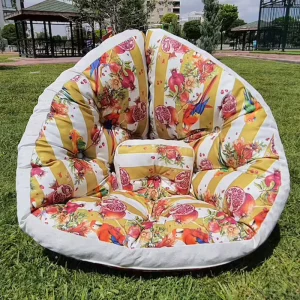 Custom OEM Outdoor Camping Use Waterproof Polyester Microfiber Filled Cushion Pillow Seat Multifunctional Collapsible Pillow