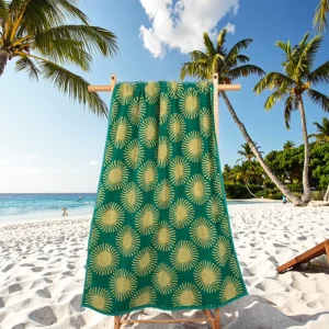Custom OEM&ODM Terry 100% Cotton Jacquard Beach Towels Custom Yarn Dyed Factory Bigger and Thicker Pool Beach Towel with logo