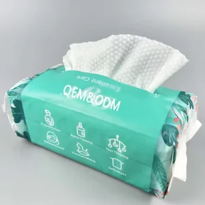Custom Organic Spunlace Cotton Wet and Dry Wipes Tissue Disposable Cotton Cloth Towel Aesthetic Face Towel Facial Tissues