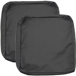 Custom Outdoor Sun Protection Waterproof Square Solid Pattern Seat Cushion Cover Sofa Cover Washable Replacement Seat