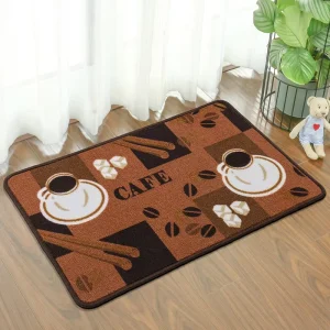Custom PP Printed Waterproof Floor Mat Non skid Door Carpetr Anti slip Water Absorbent Kitchen Mat Rugs Absorbent Bath Mat
