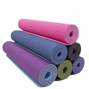Custom PU Yoga Mats 5mm/6mm Oval Shape Folding Home Gym Pilates Exercise Waterproof Eco Friendly Durable Non Slip