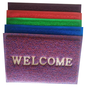Custom PVC Cushion Welcome Door Mat Anti Slip Door Mat PVC Welcome Carpet Coil Mat for Selling