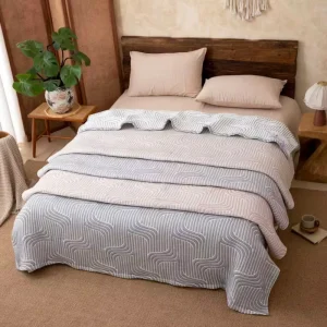 Custom Packaging King Size Towel Blanket Soft Absorbent Quick Dry Bath Bed Dual Use Blanket Production Factory