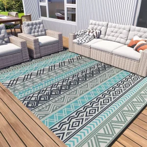 Custom Pattern Courtyard Outdoor Mat Garden Outdoor Rug Waterproof Carpet Patio Water resistant Washable Outdoor Carpet Rug