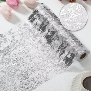 Custom Pattern Gold & Silver Table Runners Modern Wedding Decorations 28m Runners for Weddings
