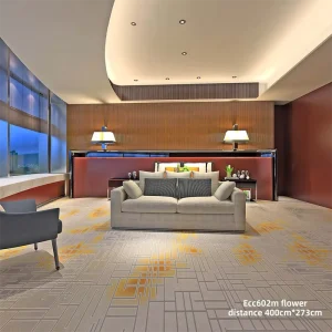 Custom Pattern Wall to Wall Broadloom Carpet for Hotels Corridors Billiard Halls and Reception Rooms