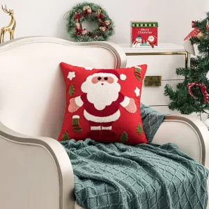 Custom Patterned Sublimation Chair Couch Decorative Cushions Printed Christmas Throw Pillow Case for Bedroom Office Sofa