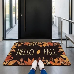 Custom Patterns Floor Mats Handmade Door Mat Outdoor Entrance Non Slip Polyester 40X60 CM Machine Washable Vintage