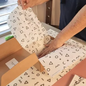 Custom Personal Branded Gift Printing Wrapping Cotton Packaging Silk Clothing Tissue Paper With Logo
