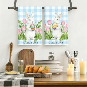 Custom Personalized Digital Printed Microfiber Kitchen Tea Towel Quick Dry Eco Friendly Water Absorption Cleaning Dish Cloth