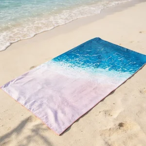 Custom Personalized Luxury Beach Towel With Logo Custom Print Fast Shipping Summer Large Sand Free Beach Towel Microfiber