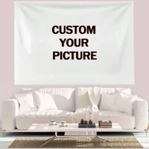 Custom Personalized Photo Tapestry Blanket Digital Print Wall Art Home Decor Low MOQ OEM Manufacturer