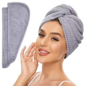 Custom Personalized Spa Women’s Ecofriendly Multi-color Super Absorbent Quick Dry Soft Hair Turban Microfiber Drying Towel Wrap