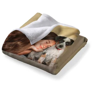 Custom Photo Throw Low MOQ Soft Fleece Gems Cheerleading Blanket Digital Print Knitted Technique