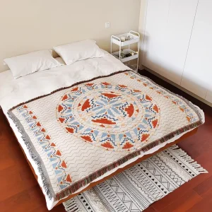 Custom Picture Blanket Jacquard Bed End Towel Blankets and Throws