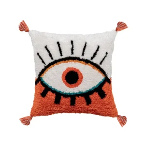 Custom Pillow Case Tufted Embroidery Boho Decorative Throw Pillow for Home Decor