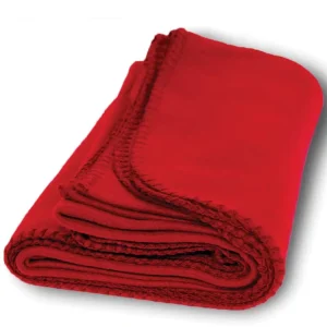 Custom Plaid Polar Fleece Throw Blanket with Logo