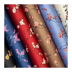 Custom Plain Digital Floral Printed Woven Fabric for Women Clothing Spring Dress Shirt Digital Floral Printing Viscose Fabric
