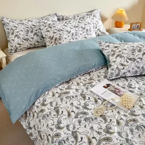Custom Polyester Bedding Set Queen or King Size Full Sheet Set with Pillowcases”
