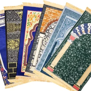 Custom Polyester Carpet Padding Islamic Mosque Prayer Carpet Travel Padded Muslim Turkish Ramadan Gift Thick Prayer Mat Rug