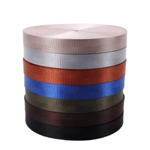 Custom Polyester Webbing Strap 15mm 20mm 38mm Heavy Duty Imitation Nylon Tape for Bags