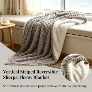 Custom Popcorn Textured Fleece Blanket Soft Warm Thick 3D Popcorn Bubble Textured Fleece & Plush Shag Sherpa Cozy