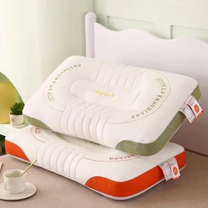 Custom Premium Fluffy Hotel Home Bed Pillow for Back Side Sleepers Breathable & Hypoallergenic 3D Neck Support Pillows
