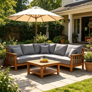 Custom Premium Outdoor Couch Cushions Comfortable Outdoor Furniture Cushion Easy Clean Waterproof Patio Cushion Set