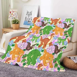 Custom Print Cartoon Animals Flannel Blanket Soft Warm Fleece Throw Blanket for Kids Personalized Blanket for Bed Sofa