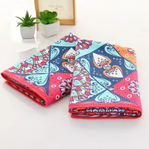 Custom Print Design Colorful Pineapple Towel Sand Free Sublimation Printing Waffle Beach Towels