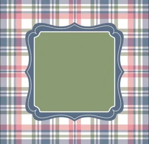 Custom Print Fast Delivery US Mahjong Mat Plaid Vintage Frame Non Slip Thickened Rubber Pad for Family Game Night Tabletop Fun